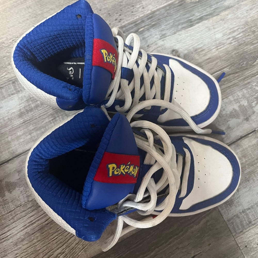 Size 11 little kid high top adidas Pokémon sneakers